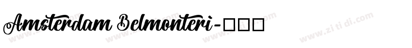 Amsterdam Belmonteri字体转换